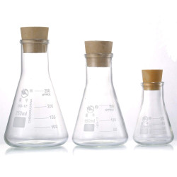 juego de frasco de vidrio de borosilicato graduado 8.5 fl oz5.1fl oz y 1.7fl oz