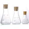juego de frasco de vidrio de borosilicato graduado 8.5 fl oz5.1fl oz y 1.7fl oz