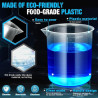 kit de laboratorio  de vasos y cilindros medidores de plastico