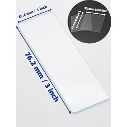 caja de portaobjetos de vidrio 50 diapositivas y 100 cubre objetos