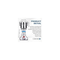 Molino electrico para granos acero inoxidable 2000w