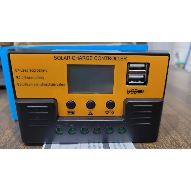 Controlador de carga solar 10A litio, ciclo profundo,  acido