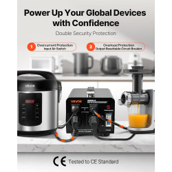 Transformador 110V a 220V o 220V a 110V