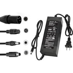 Cargador para Scooter 42V, 2A con puntas adaptadoras GOTRAX/ninebot/Jetson/Voyage