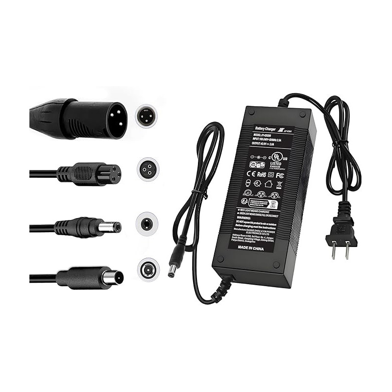 Cargador para Scooter/silla electrica 24V 2A con puntas adaptadoras