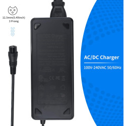 cargador para scooter  de 54.6V  2A con PUNTAS ADAPTADORAS