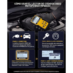 Scaner de codigos OBD2 MOTOPOWER MP69033