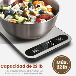 bascula para cocina de 22 libras