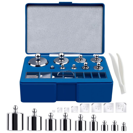 Kit de pesos de calibracion de balanza