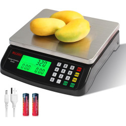 Bascula de cocina negra con calculo de precio d 66 libras