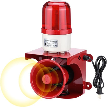 Sirena Industrial 120db con Luz