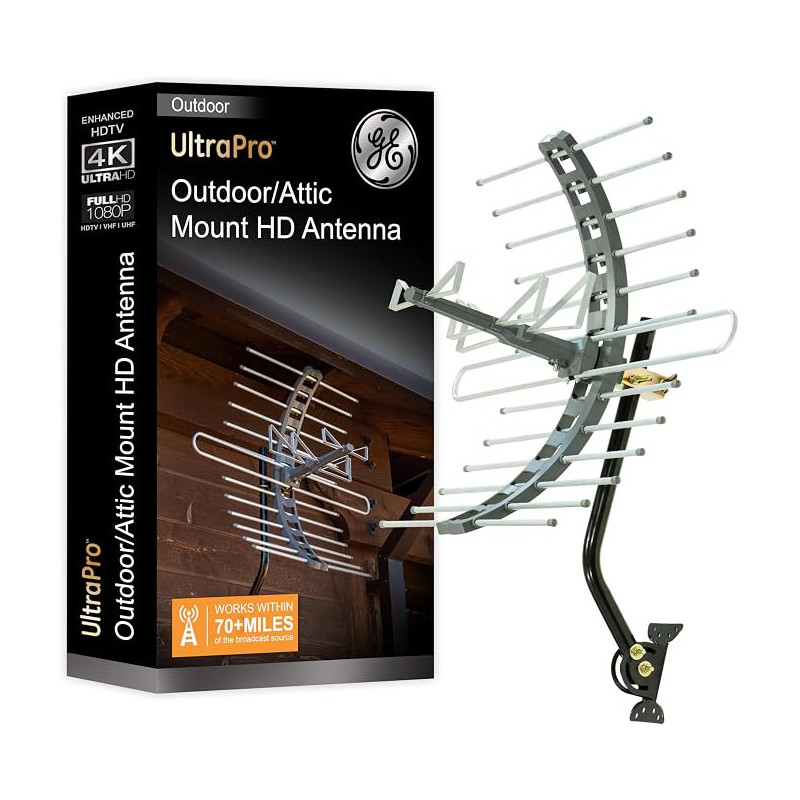 Antena HDTV de television para montaje exterior