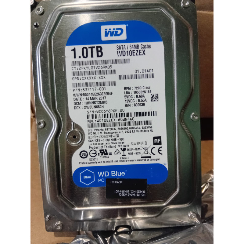 discos duros de 1 TB WD SATA III 3.5, 7200RPM